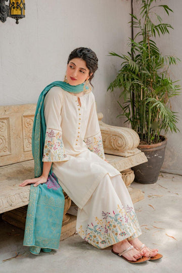 DHANAK 3PC EMBROIDERED 010
