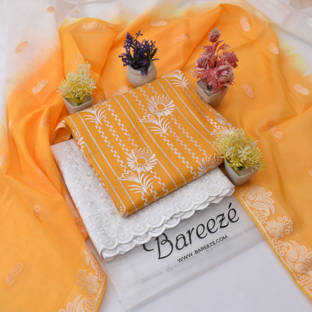 3 Piece Embroidery Lawn